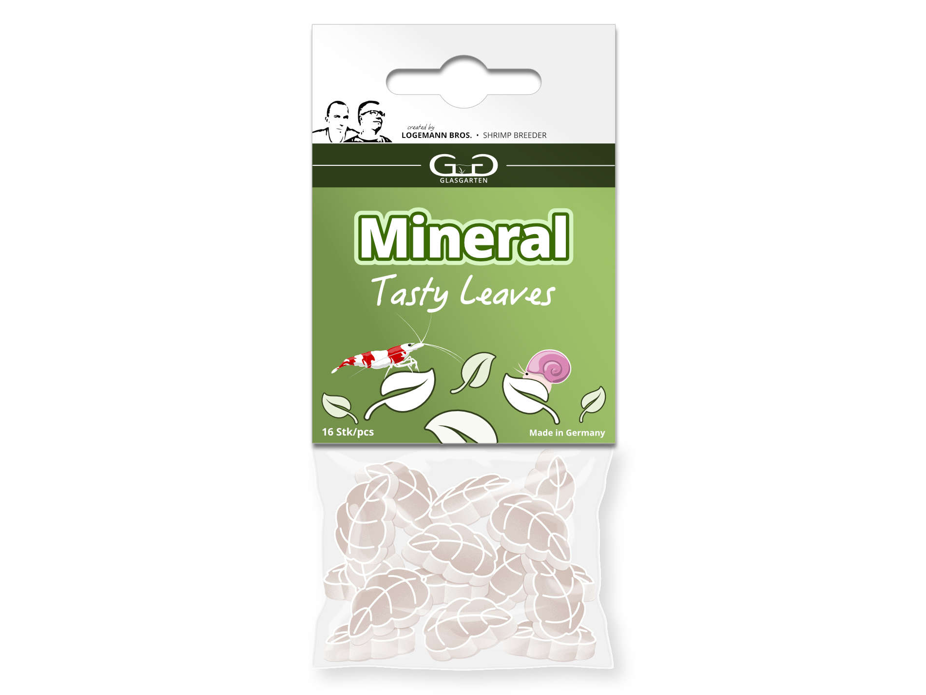 GlasGarten Mineral Leaves - 16 Stück