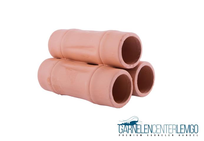 3er Garnelen Stapel / Pyramide terracotta