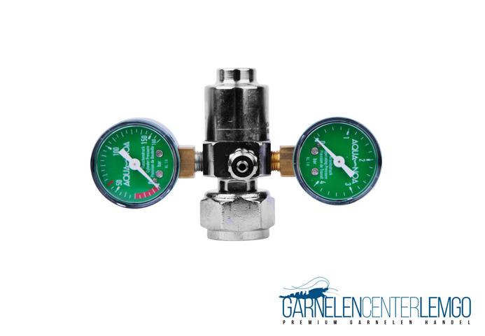 AQUA-NOA Basic CO2 Druckminderer mit 2 Manometern und Feinnadelventil - Mehrweg CO2 Anlage