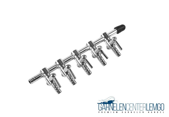 5-fach Lufthahn / Luftverteiler 4/6mm - Aqua Nova