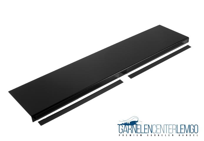 Exclusiv Doppel Blende Schwarz, satiniert / Lichtblende, ideal für 20er Beckenhöhe