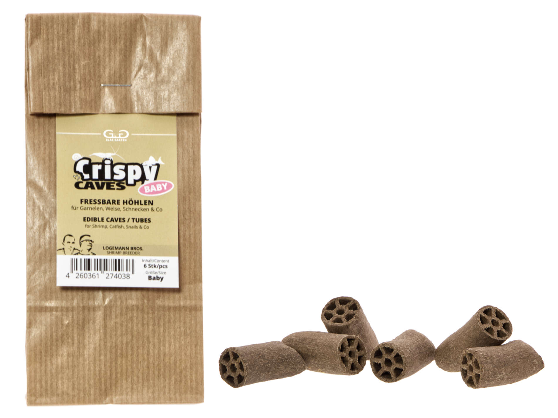 GlasGarten Crispy Caves - Baby -6 Stück
